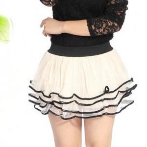 Women's Fashion Mesh Short Layered Skirt on Luulla