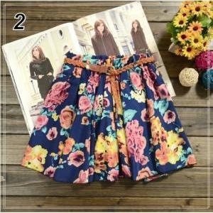 Colorful Floral Pleated Printed Plus Size Chiffon..